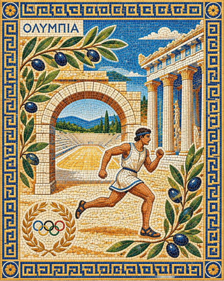 Mosaic for Olympia