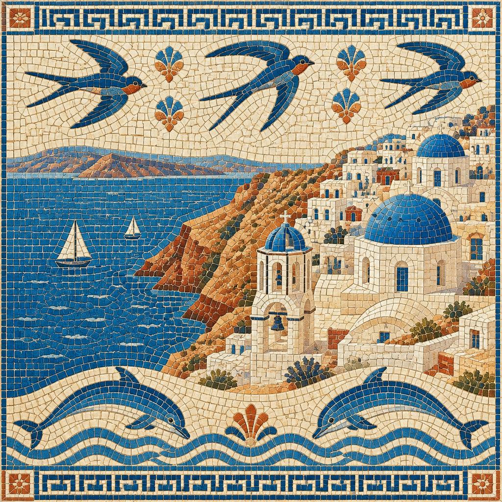 Mosaic for Santorini